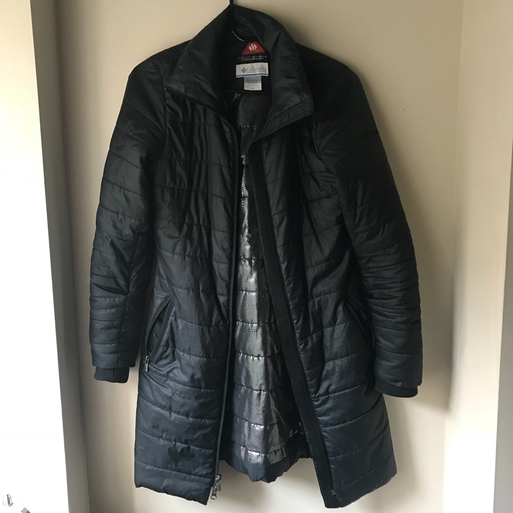 Columbia Omni Heat Puffy Down Jacket Black XS